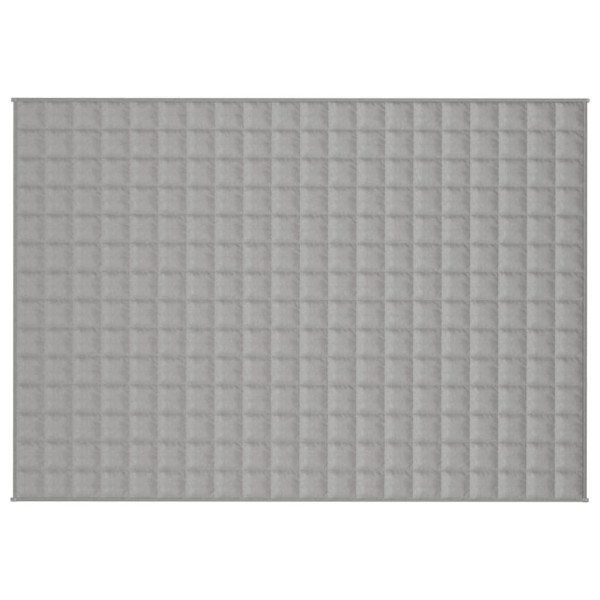 Manta pesada 6 kg 138x200 cm tecido cinza M 3