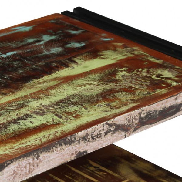 Móvel de TV em madeira recuperada maciça 120x30x40 cm M 4