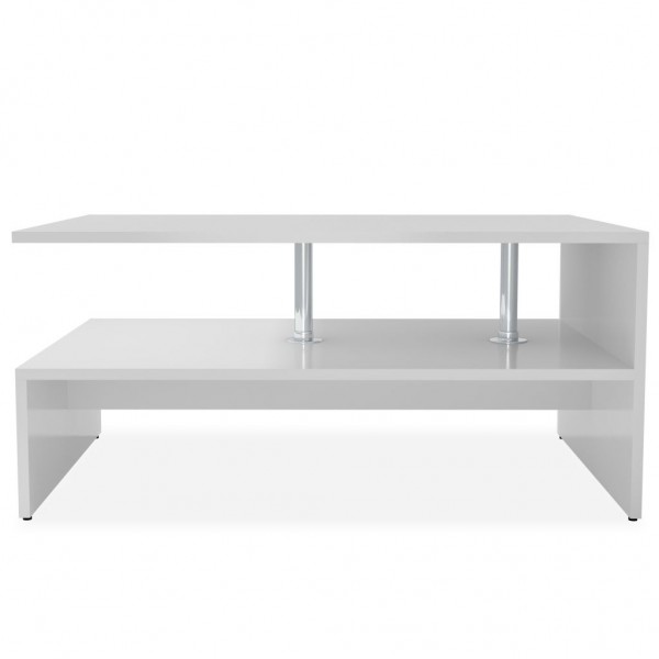 Mesa de centro derivados de madeira 90x59x42 cm branco M 4