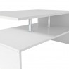 Mesa de centro derivados de madeira 90x59x42 cm branco 5