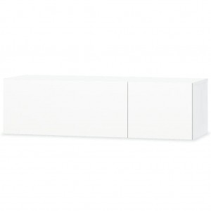 Móvel de TV em aglomerado 120x40x34 cm branco brilhante H