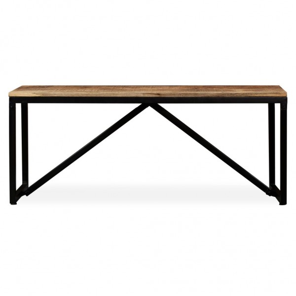 Banco em madeira de mangueira maciça 110x35x45 cm M 4