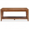 Mesa de centro de madera maciza 88x50x38 cm 4