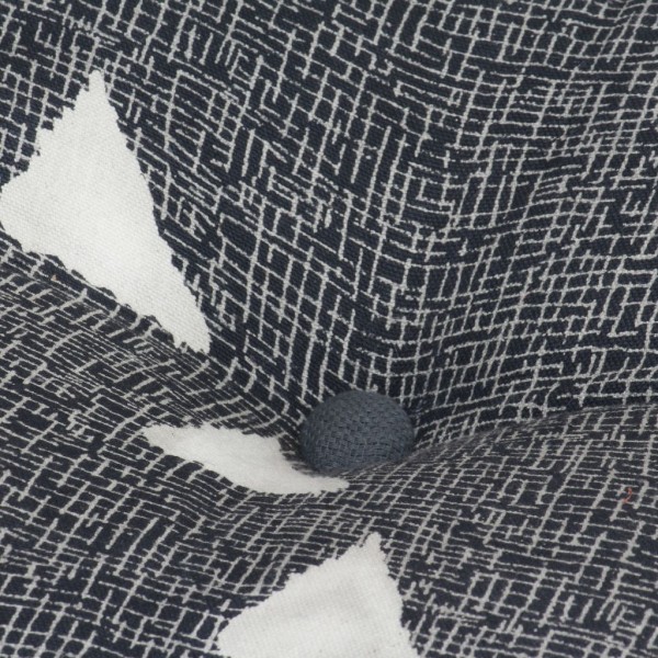 Pufs y alfombra pufs 3 piezas de tela a rayas M 3