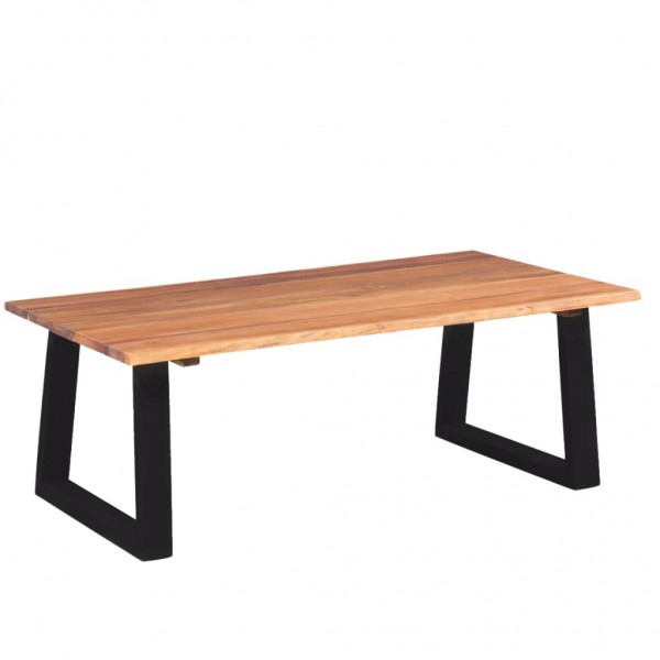 vidaXl Mesa de centro madera de acacia maciza 110x60x40 cm D