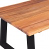vidaXl Mesa de centro madera de acacia maciza 110x60x40 cm 5