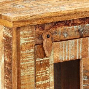 Armario de pared de madera maciza reciclada 44x21x72 cm H