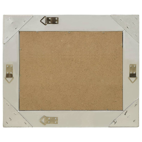 Espejo de pared estilo barroco plateado 50x40 cm M 3