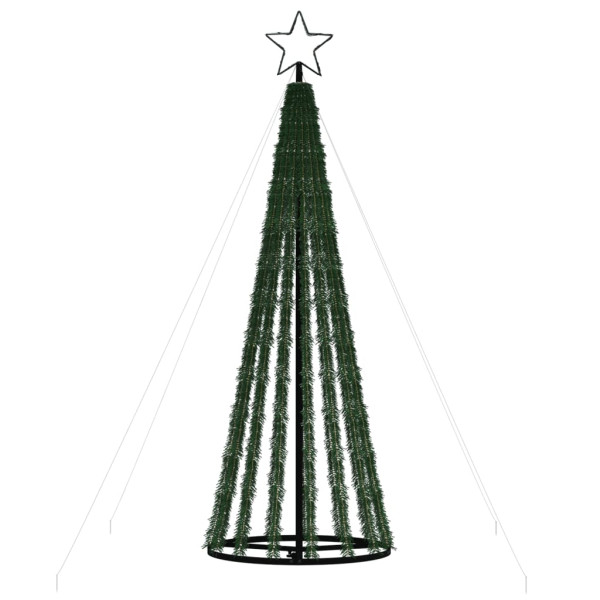 Árbol de Navidad cono de luz 275 LEDs blanco cálido 180 cm M 5