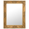 Espelho de parede estilo barroco 50x60 cm dourado 1