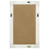 Espejo de pared estilo barroco blanco 50x80 cm 3