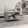 Mesa de centro madera contrachapada gris Sonoma 90x49x45 cm 1