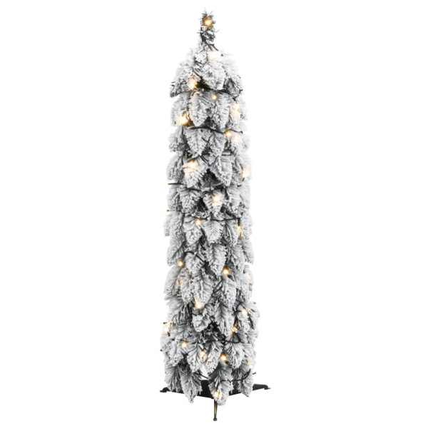 Árbol de Navidad artificial iluminado con 45 LED y nieve 90 cm M 3