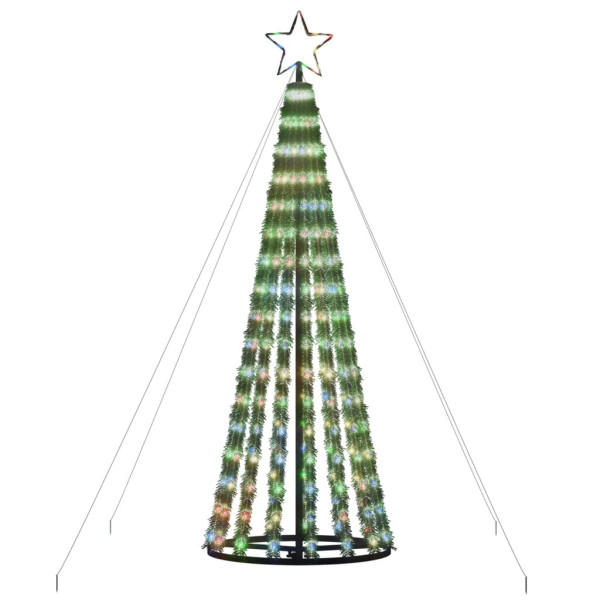 Árbol de Navidad cono de luz 275 LEDs de colores 180 cm M 4