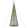 Árbol de Navidad cono de luz 275 LEDs de colores 180 cm 4