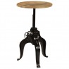 Mesa de bar madera maciza de mango 60x(76-110) cm 4