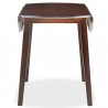 Mesa de alas abatibles redonda MDF marrón 3