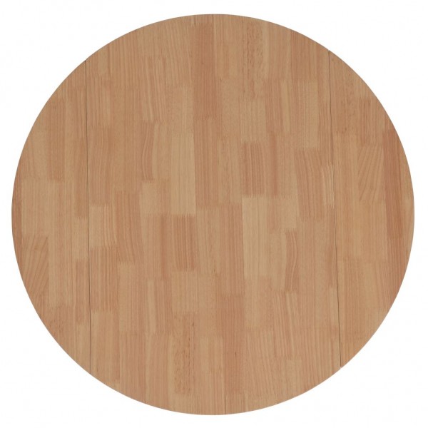 Mesa de jantar com abas rebatíveis redonda MDF branco M 5