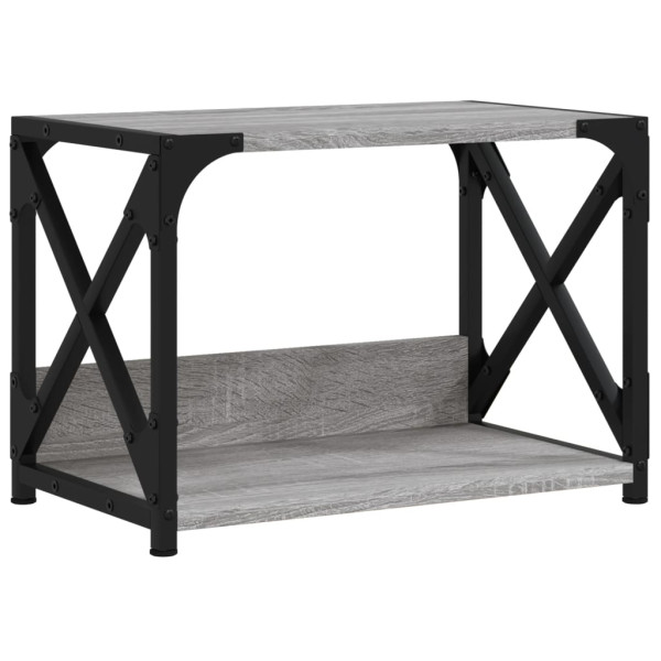 Soporte de impresora 2 niveles gris Sonoma 44x26x31.5 cm M 2