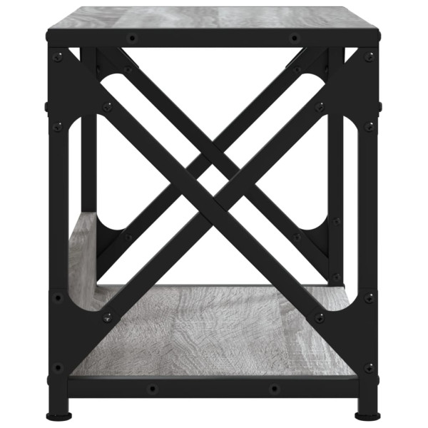 Soporte de impresora 2 niveles gris Sonoma 44x26x31.5 cm M 5