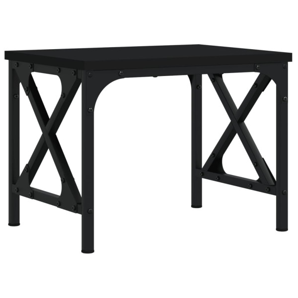 Soporte de impresora madera ingeniería negro 40x30x31 cm M 2