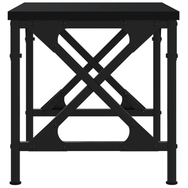 Soporte de impresora madera ingeniería negro 40x30x31 cm M 5