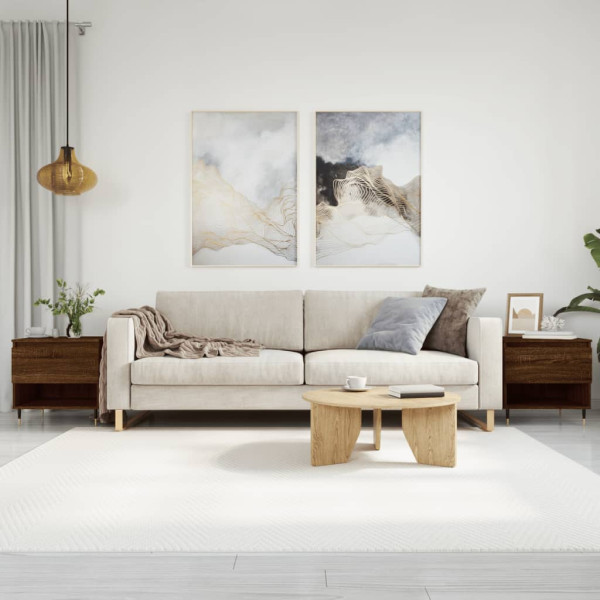 Mesas de centro 2 uds madera ingeniería roble marrón 50x46x50cm D