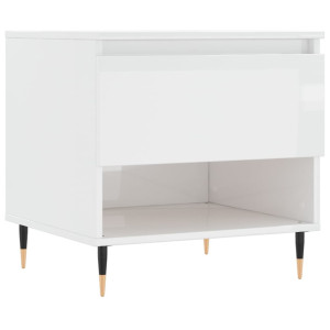 Mesa de centro 50x46x50cm derivados de madeira branco brilhante H