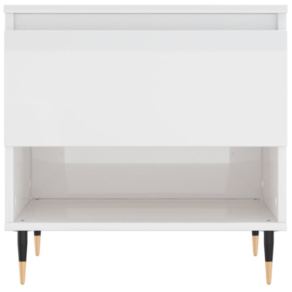 Mesa de centro 50x46x50cm derivados de madeira branco brilhante M 5