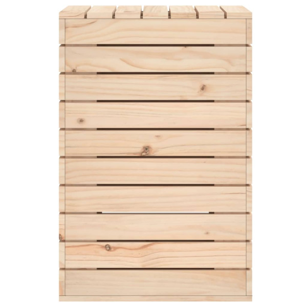 Cesto para la ropa sucia madera maciza de pino 44x44x66 cm M 5