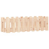 Arriate elevado jardín con valla madera maciza pino 100x30x30cm 4