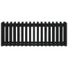 Canteiro elevado c/ design cerca 200x50x70cm pinho maciço preto 5