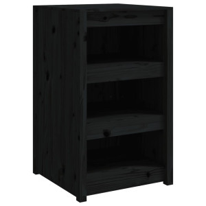 Mueble de cocina exterior madera maciza pino negro 55x55x92 cm H