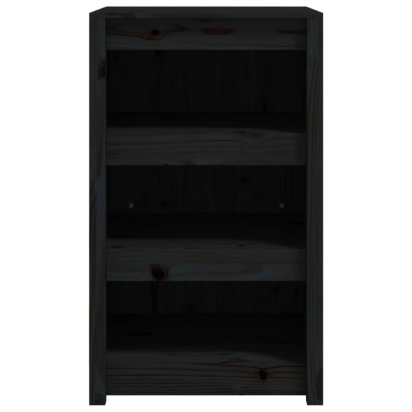 Mueble de cocina exterior madera maciza pino negro 55x55x92 cm M 4