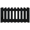Canteiro elevado c/ design cerca 100x50x50cm pinho maciço preto 5