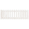 Canteiro elevado c/design cerca 150x50x50 pinho maciço branco 5