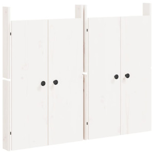 Portas cozinha p/ exterior 2 pcs 50x9x82 cm pinho maciço branco H