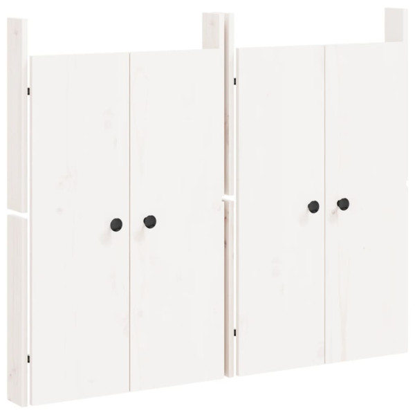 Portas cozinha p/ exterior 2 pcs 50x9x82 cm pinho maciço branco M 2