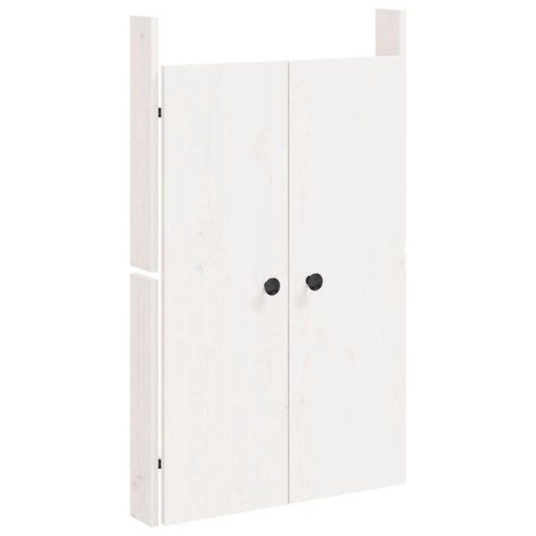 Puertas de cocina exterior 2 uds madera pino blanco 50x9x82 cm M 3