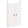 Portas cozinha p/ exterior 2 pcs 50x9x82 cm pinho maciço branco 3