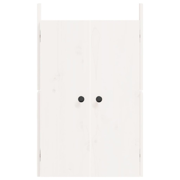 Puertas de cocina exterior 2 uds madera pino blanco 50x9x82 cm M 5