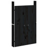 Puertas de cocina exterior 2 uds madera pino negro 50x9x82 cm 3