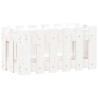 Vaso de jardim c/ design cerca 60x30x30 cm pinho maciço branco 2