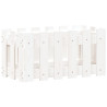 Vaso de jardim c/ design cerca 60x30x30 cm pinho maciço branco 4