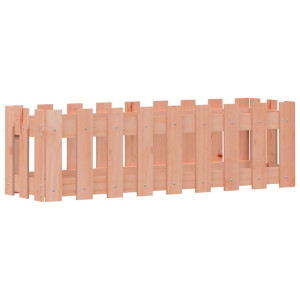 Canteiro elevado c/ design cerca 100x30x30 cm madeira douglas H