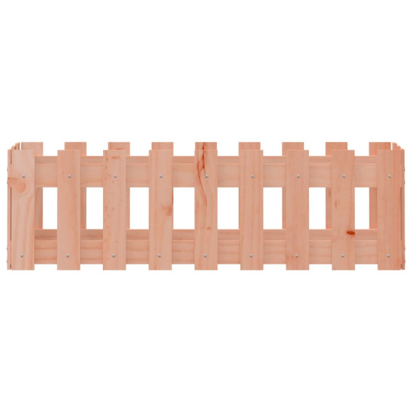 Canteiro elevado c/ design cerca 100x30x30 cm madeira douglas M 5