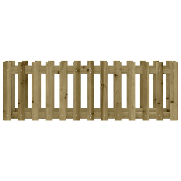 Arriate elevado jardín valla madera impregnada pino 150x50x50cm M 5