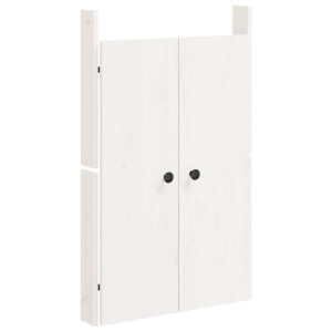 Portas de cozinha para exterior 50x9x82 cm pinho maciço branco H