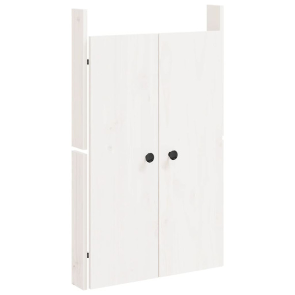 Puertas de cocina exterior madera maciza pino blanco 50x9x82 cm M 2