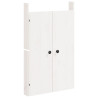 Puertas de cocina exterior madera maciza pino blanco 50x9x82 cm 2
